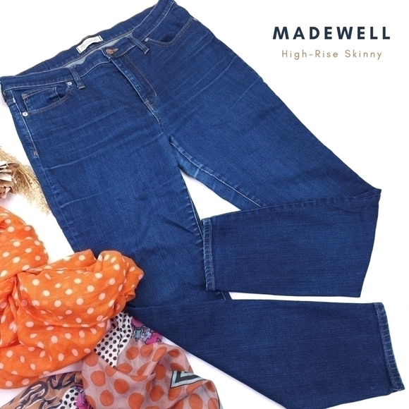 Madewell Highrise Skinny Jeans Sz 31 - Picture 1 of 10